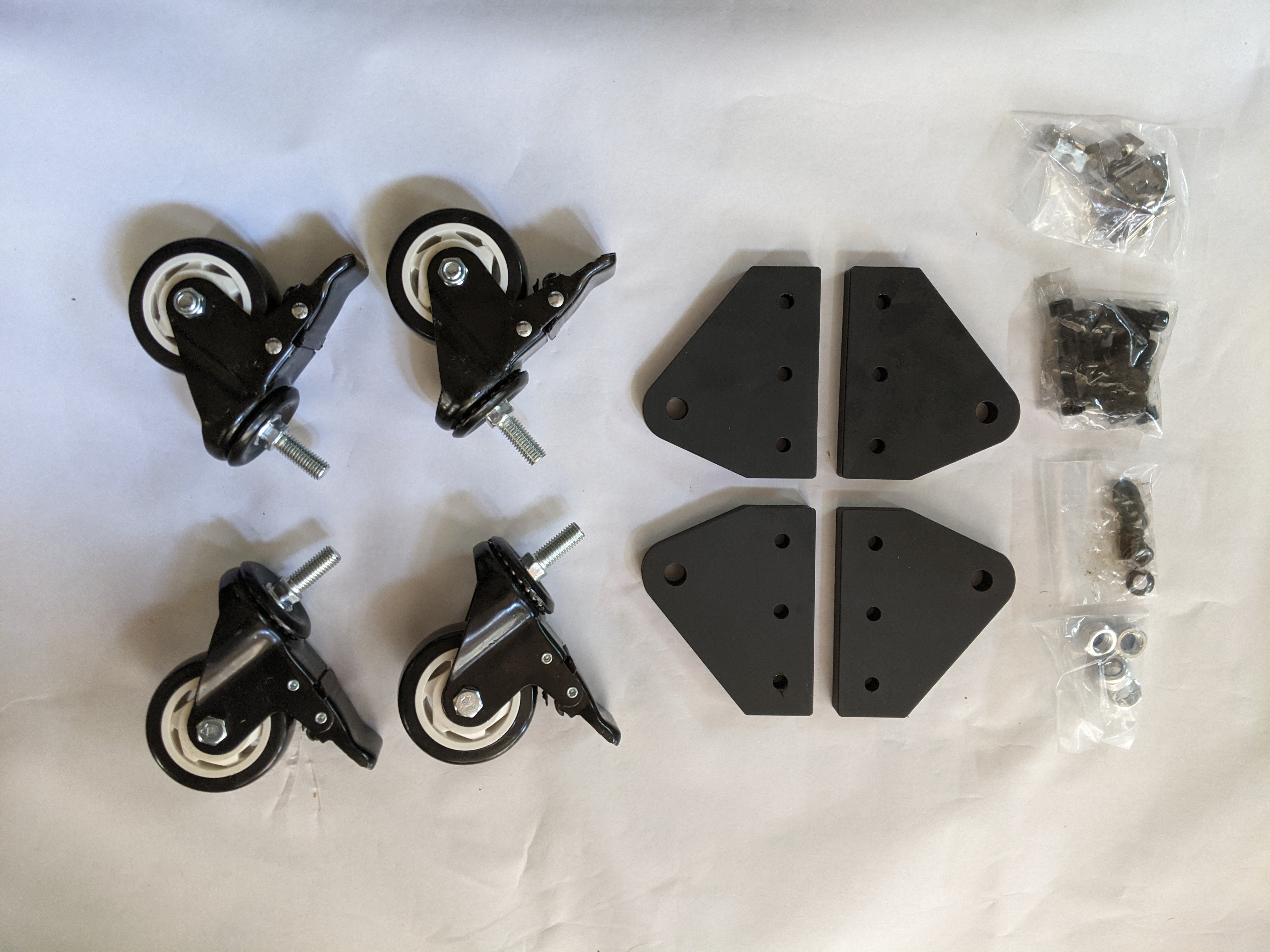 Wheel / Caster Bare Set - CASTERS NOT INCLUDED